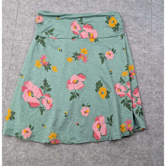Toad & Co Chaka Skirt Womens Small Silver Pine Floral Organic Outdoors A Line - Picture 2 of 7